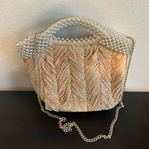 Zara beach pearl bucket bag